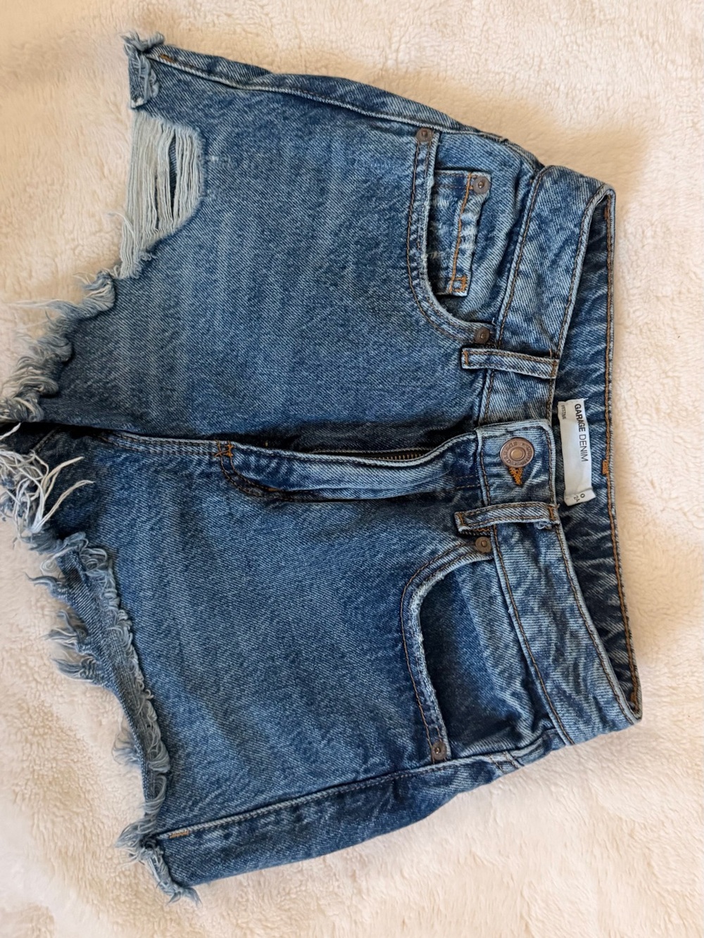 Garage High-Rise Denim Shorts